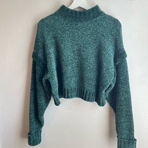 UO Forest Green Chunky Knit Sweater